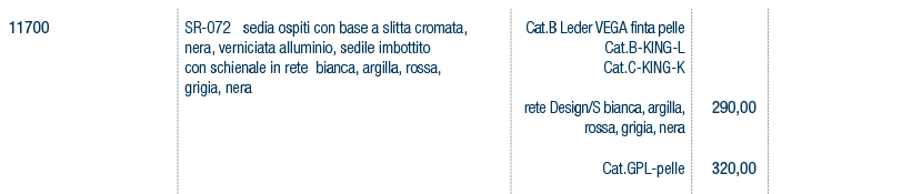 Prezzi art. 11700