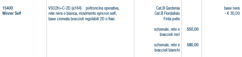 Prezzi art. 15400
