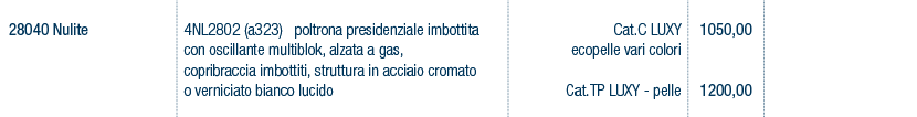 Prezzi art. 28040