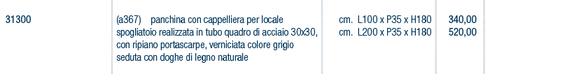 Prezzi art. 31300
