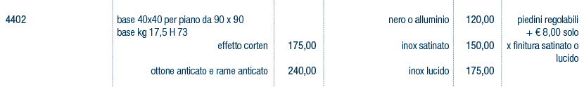Prezzi art. 4402
