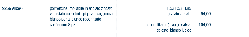 Prezzi art. 9256